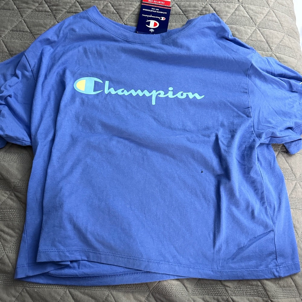 champion cropped new tee